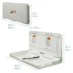 ECR4Kids Horizontal Wall-Mounted Changing Station, Baby Changer - Image 2