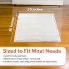 McKesson Underpads Disposable Bed Pads 30" x 36", Heavy Absorbency, Ultra - Image 6