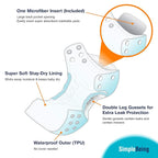 Simple Being Reusable Cloth Diapers, Double Gusset, One Size Adjustable - Image 8