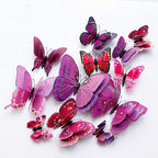 Butterfly Wall Decor 24/48 PCS, 3D Butterflies Stickers by Opseam