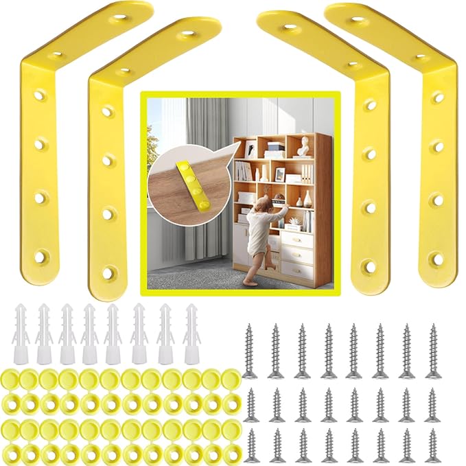 Anti Tip Furniture Anchors for Baby Pet Proofing, Furniture Wall Anchor by PTKSZGT