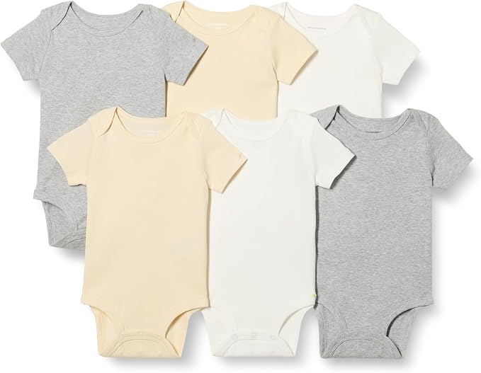 Amazon Essentials Unisex Toddlers and Babies’ Short-Sleeve Bodysuits by AmazonEssentials