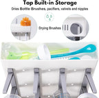 Space Saving Vertical Bottle Drying Rack, Large Countertop Baby Bottle Drying - Image 4