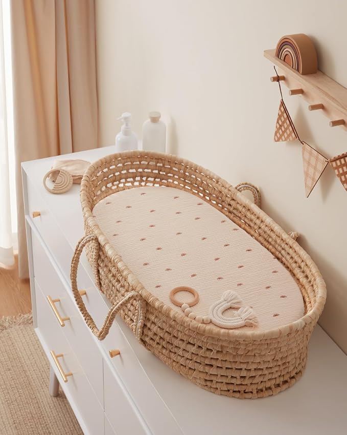 Blissful Diary Muslin Bassinet Sheets - Image 6