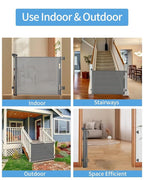 Retractable Baby Gate for Doorways and Stairs, Mesh Safety Gate for Pet - Image 6