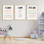 Kids Affirmation Wall Art Positive Canvas Wall Decor Inspirational Quotes Wall - Image 6