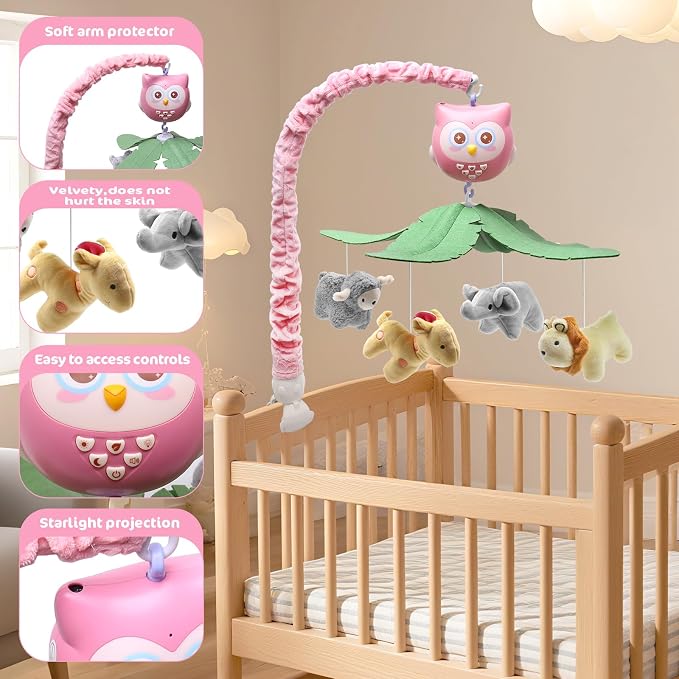 Baby Crib Mobile with Music and Lights - Image 4