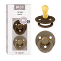 BIBS Pacifiers Colour Collection | Natural Rubber Baby Pacifier | Set of 2 by BIBS