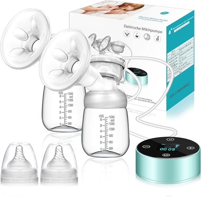 Electric Breast Pump, Breast Pump Electric Breastfeeding Pump 3 Modes 10 Levels by MUOCOBU
