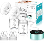 Electric Breast Pump, Breast Pump Electric Breastfeeding Pump 3 Modes 10 Levels by MUOCOBU