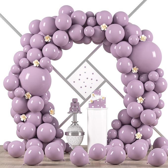 90pack Lilac Balloons Different Size 18/12/10/5 Inch Lilac Balloon Garland Arch by Voircoloria