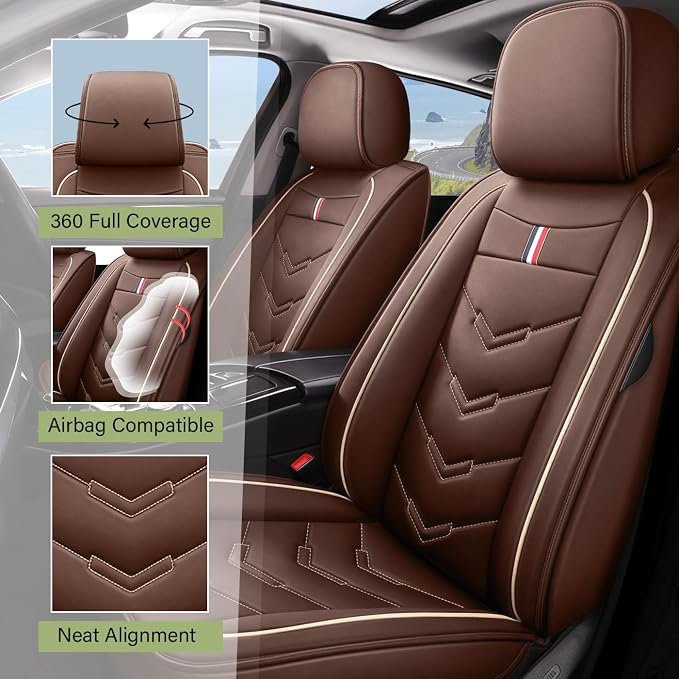 Leather Car Seat Covers Fit for LR Range Rover Sport 2023-2025, 5 Seater - Image 2