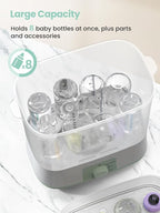GROWNSY Adjustable 3 in 1 Large Bottle Sterilizer and Dryer, Electric Steam - Image 5