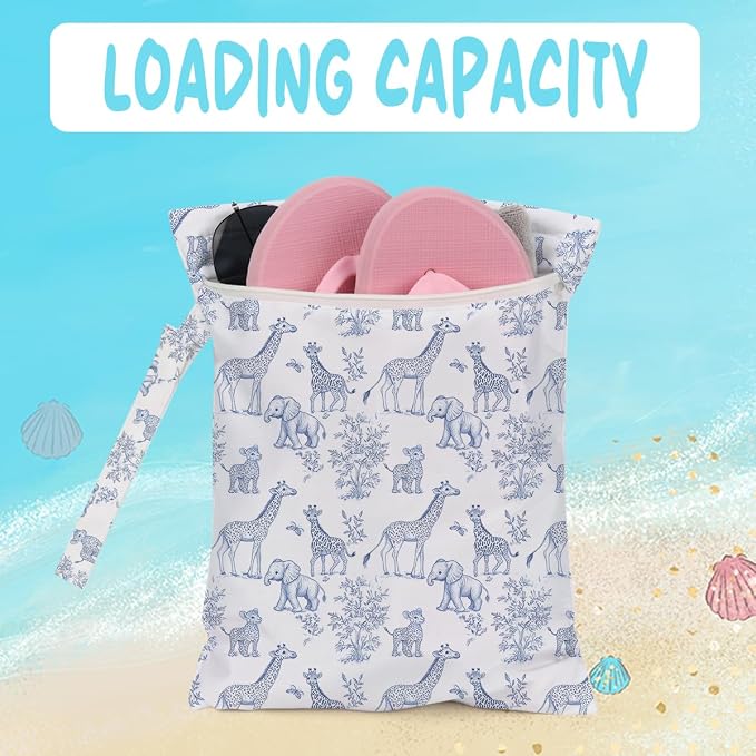 Wet Bag for Baby Swimsuit Kids Wet Dry Bag for Breast Pump Parts Diaper Bag - Image 4