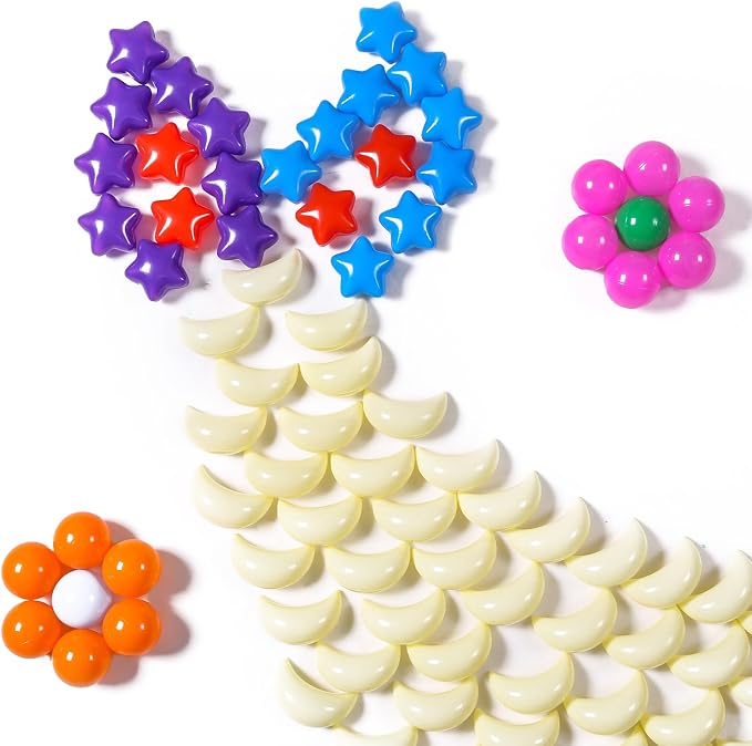 GOGOSO Ball Pit Balls Stars Moon Shapes Plastic Pitballs - Image 5