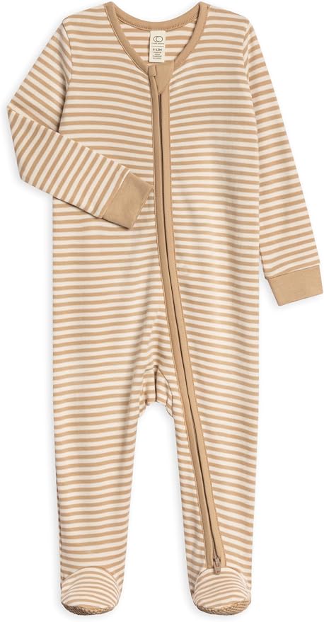 Colored Organics Baby Zip-Up Footed Sleeper by ColoredOrganics