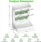 Baby Bottle Drying Rack for 6 Bottles, Vertical Cup Drying Holder, Space Saving - Image 2