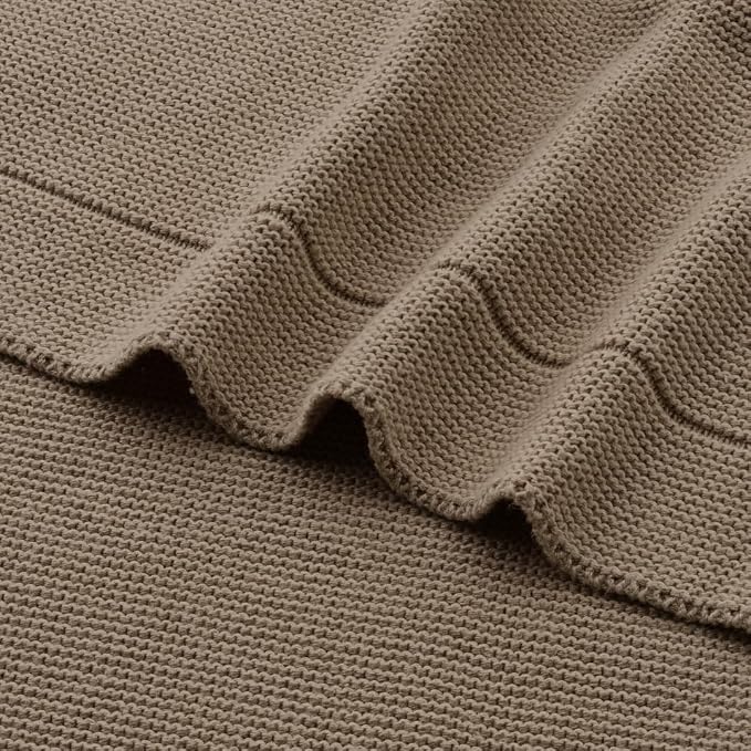 Knitted Organic Cotton Baby Blanket- Swaddle Blanket - Image 2