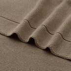 Knitted Organic Cotton Baby Blanket- Swaddle Blanket - Image 2