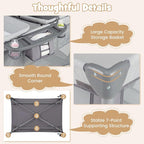 BABY JOY 4 in 1 Pack and Play, Portable Baby Playard - Image 9