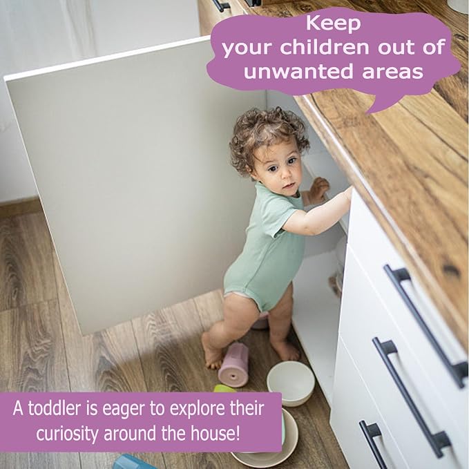 Child Proof Door Lock with Adjustable Strap, 3M Adhesive Safety Locks - Image 9