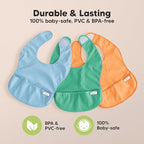 3-Pack Waterproof Baby Bibs for Eating - Image 9