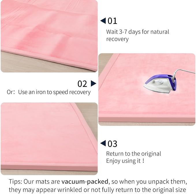 ACOMOPACK Baby Play Mat for Floor 1.3" Thick Memory Foam Play Mat 79"×157" - Image 6