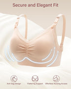 Stelle Lace Nursing Bras for Breastfeeding Seamless Pregnancy Maternity - Image 2