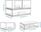 Vtopmart Stackable Storage Drawers Set of 3, Beauty Supplies, Pantry - Image 3