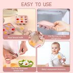 WAJIAYON Baby Breastmilk Popsicle Molds & Baby Fruit Feeder, Infant Food - Image 4