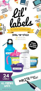 Removeable, Write-On Food Labels, Waterproof, Freezer Safe, Self-Laminating by LilLabels