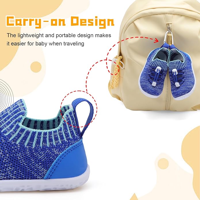 FEETCITY Baby Shoes Boys Girls First Walking Shoes Lightweight Infant Sneakers - Image 5