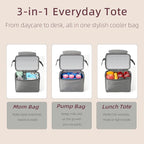 Insulated Bottle Cooler Bag, Holds 6×9oz, 18L Large 2-n-1 Backpack Lunch Bag - Image 4