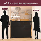 Retractable Baby Gate, Momcozy Extra Wide Mesh Baby Gates - Image 2