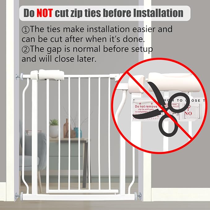 Walk Through Expandable Baby & Dog Gate 38.5-43.3 Inch - Image 6