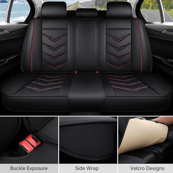 Leather Car Seat Covers Fit for LR LR4 2009-2016, 5 Seater Waterproof and - Image 4