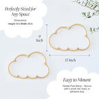 BEBE BASK Handmade Wicker Cloud Décor Set of 2 - Image 4