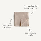 mushie Muslin Baby Swaddle Blanket | 100% Organic Cotton - Image 7