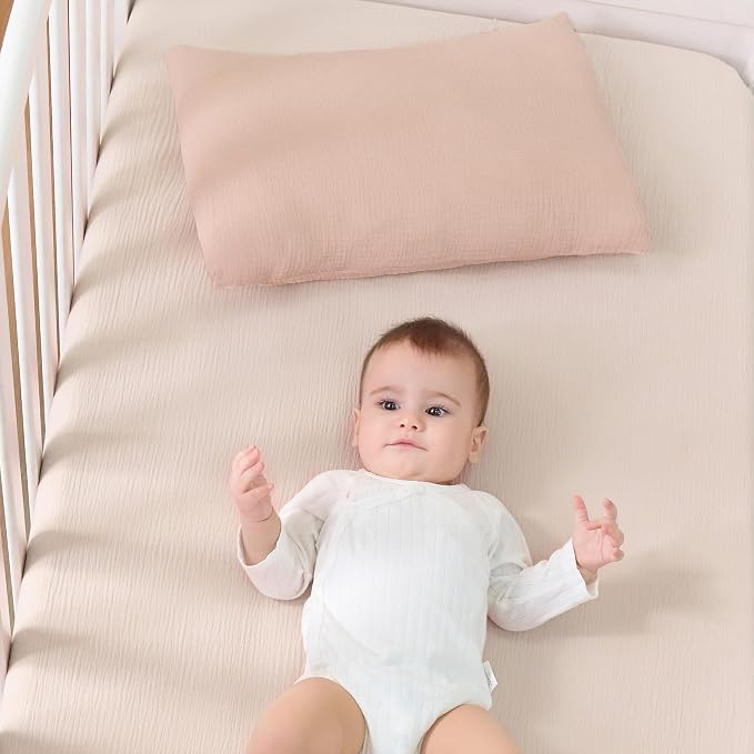 JELLYMONI 2 Pack Muslin Toddler Pillowcase - Image 7