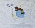 Personalized Baby Blanket Baby Quilt Monogrammed Blankets by OllieByBeebz