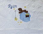 Personalized Baby Blanket Baby Quilt Monogrammed Blankets by OllieByBeebz