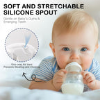 Straw Sippy Cup Conversion Kit for Philips Avent Natural Baby Bottles, Soft top - Image 6