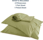 Bedsure Queen Sheet Set, Rayon Derived from Bamboo, Cooling Sheets, Breathable - Image 5