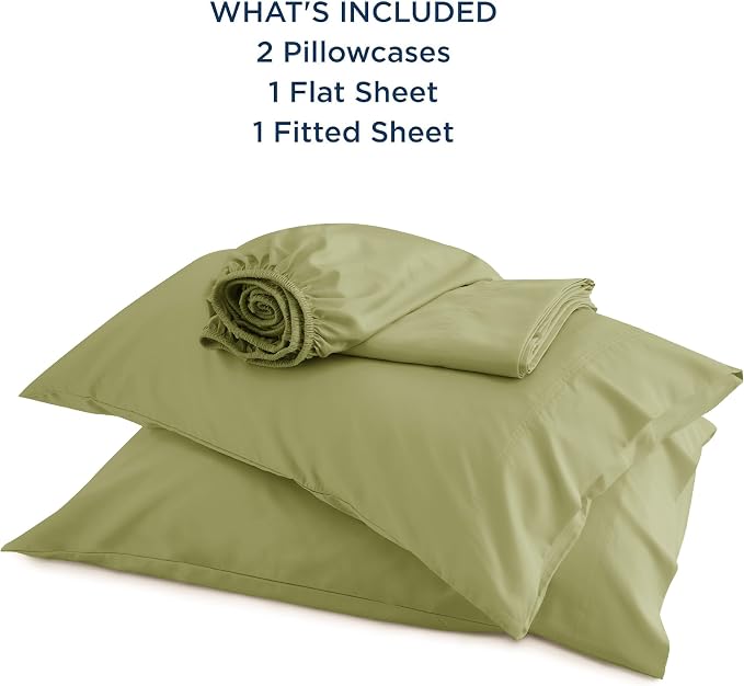 Bedsure Queen Sheet Set, Rayon Derived from Bamboo, Cooling Sheets, Breathable - Image 5