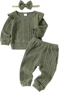 Mioglrie Toddler Baby Girl Clothes Fall Winter Sweatsuit Newborn Sweatshirt by Mioglrie