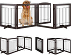 Vantas Folding Pet Gate 96" Wide, Freestanding Wire Pet Gate, Pet Puppy Safety - Image 3
