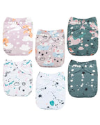 ALVABABY Baby Cloth Diaper 6 Pack by ALVABABY