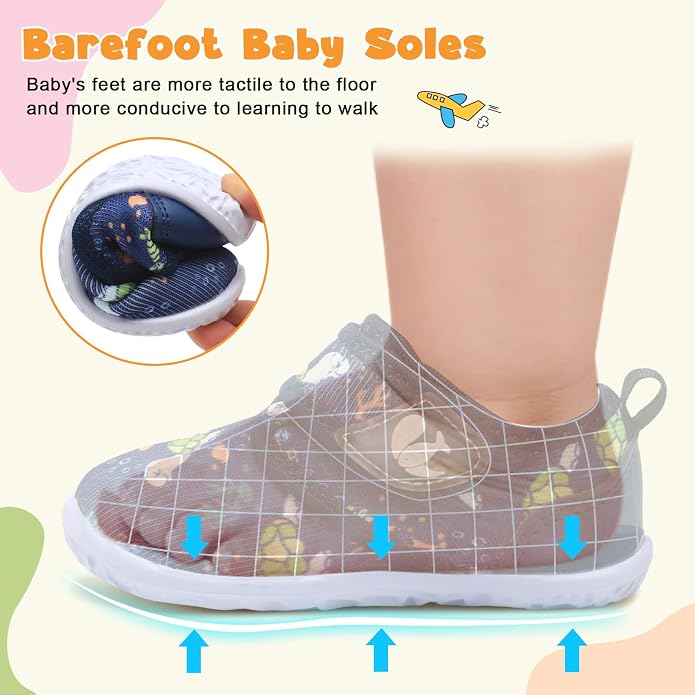 FEETCITY Baby Walking Shoes Barefoot Baby Shoes Infant Sneakers Newborn Crib - Image 5