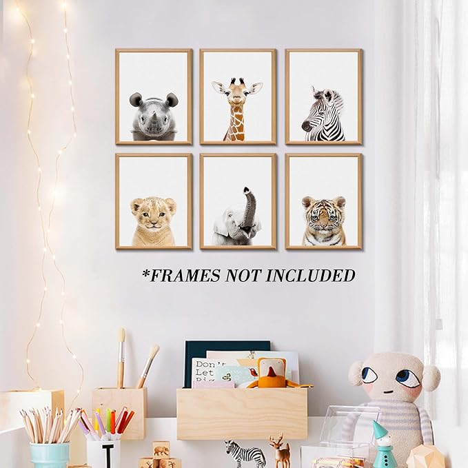 Safari Cute Animal Decor: Rhino, Zebra - Image 3