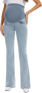 GLAMIX Women's Stretch Maternity Bootcut Jeans - Image 2